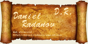 Daniel Radanov vizit kartica
